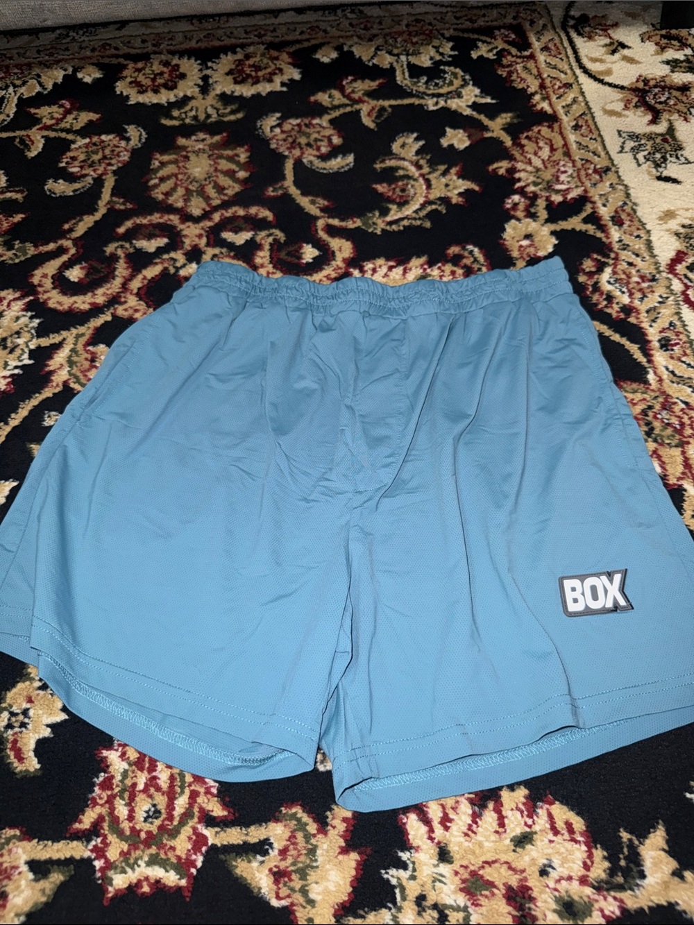BOX Men’s Light Blue Athletic Training Shorts